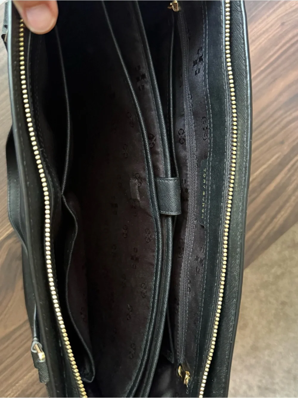 Tory Burch Black Leather Tote